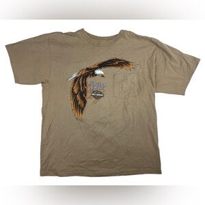 Harley-Davidson Dealer Pocket T-shirt Orange County Ca XL Eagle Stratman 1990
